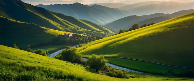 """Vibrant Valleys""라는 광고와 배너로 활기찬 계곡의 역동적인 에너지를 포착하십시오."