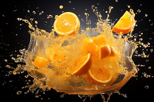 An advertisement for a product called orange juice