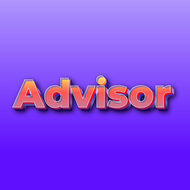 AdvisorText effect JPG gradient purple background card photo