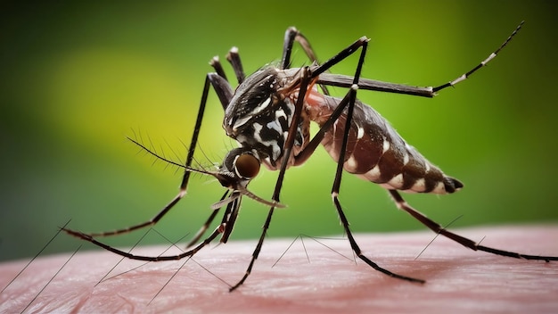 エイデス・エジプト (Aedes aegypti) は人間の血を吸う蚊である