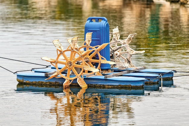 Aerator for enriching water with oxygen