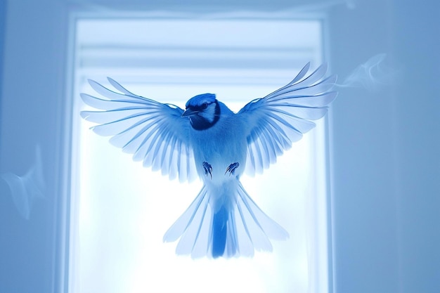 Aerial Azure Blue Jay Ballet