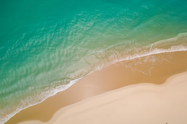 Aerial Bliss Stunning White Sands Beach from Above