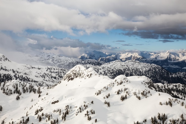 Aerial Canadian Mountain Landscape Nature Background