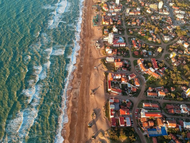 Photo aerial drone view of the beach