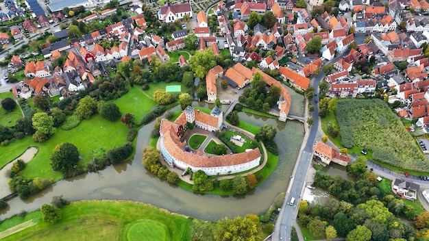 Водный замок Wasserschloss Burgsteinfurt Steinfurt Северный Рейн-Вестфалия Германия