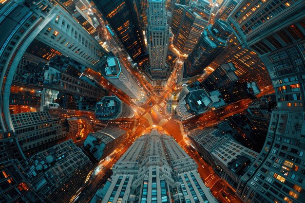 都市美の空中万華鏡