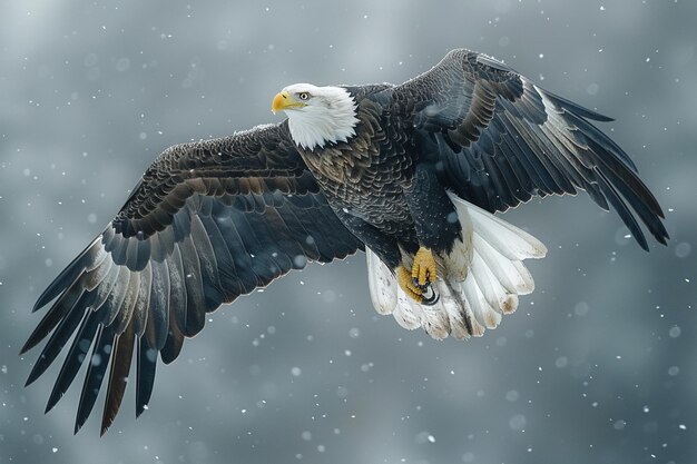 Foto aerial majesty the bald eagles dominance ar c