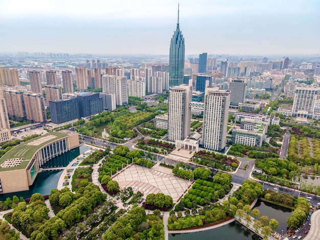 Photo aerial photography of changzhou xintiandi park