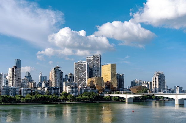 Aerial photography china liuzhou modern city architecture
landscape skyline