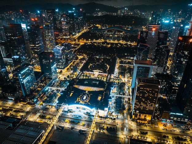 都市の航空写真