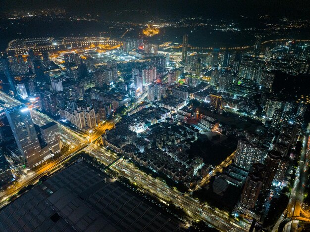 Aerial photography of citiy