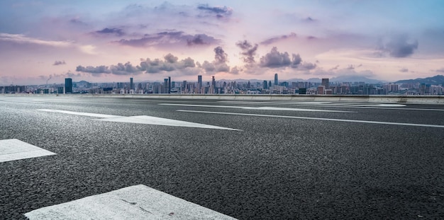 中国珠海の現代都市建築風景の航空写真