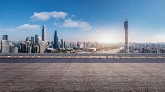 Photo aerial photography of modern urban architectural landscapeskyline of modern urban architecture