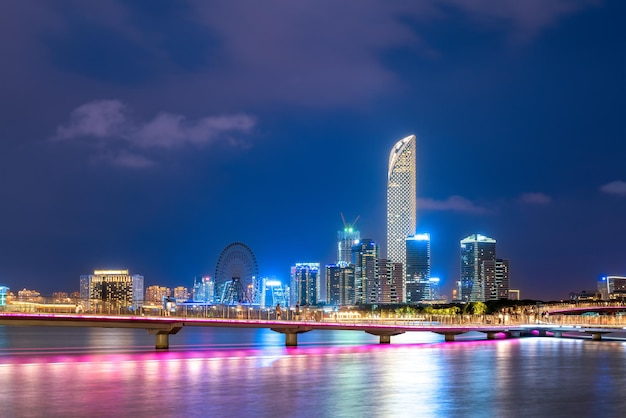 Suzhou Jinji Lake 건축 풍경의 항공 사진