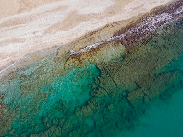 空中の海とビーチの素晴らしい写真