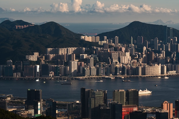 Aerial shot from Hong Kong