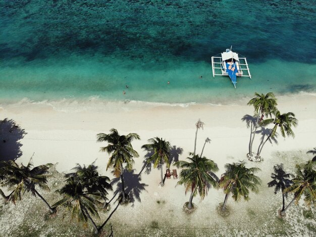 Фото Аэрофотография тропического пляжа