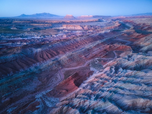 Photo aerial shot of a san rafel swell utah perfect for wallpaper