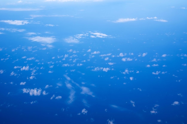 空中空と雲の背景