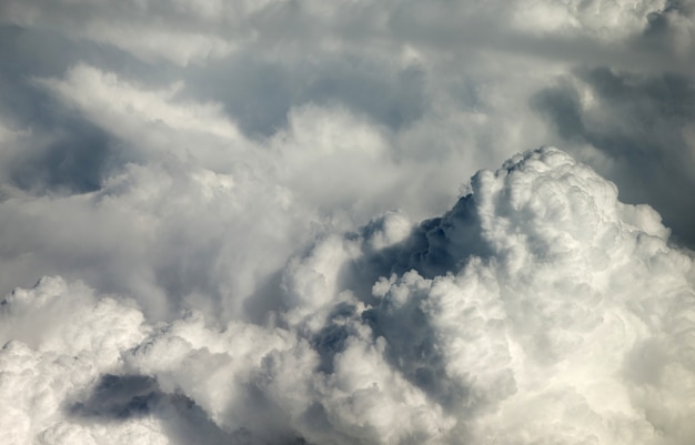 Aerial sky and clouds background