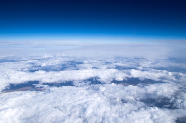 Aerial sky and clouds