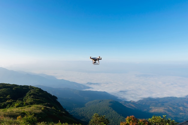 Aerial vehicle of dorn aerial photography high angle