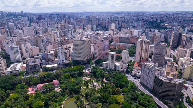 Aerial view of Americo Renne Giannetti Park Belo Horizonte Minas Gerais Brazil City center