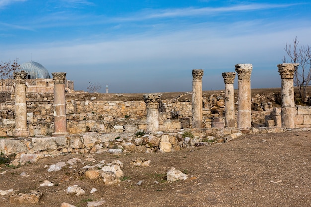 Vista aerea della città di amman, la capitale della giordania