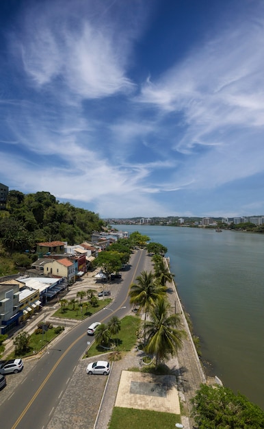 Aerial view of Avenida 2 de Julho in the city of IlhÃ©us Bahia Brazil.