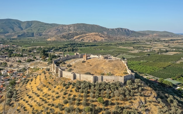 Veduta aerea della cittadella di ayasuluk