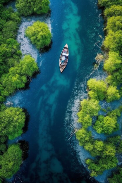 aerial view of the baltimore creek in the Philippines