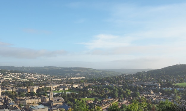 Aerial view of Bath