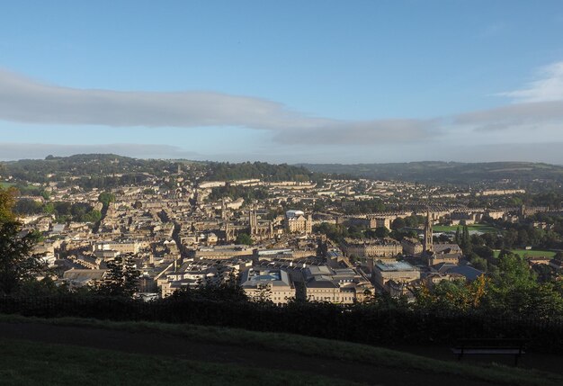 Aerial view of Bath