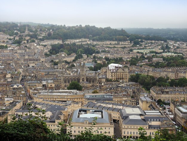 Aerial view of Bath