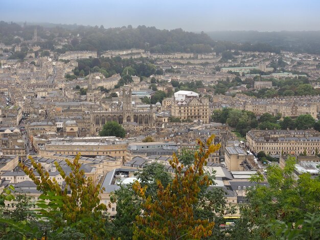 Aerial view of Bath