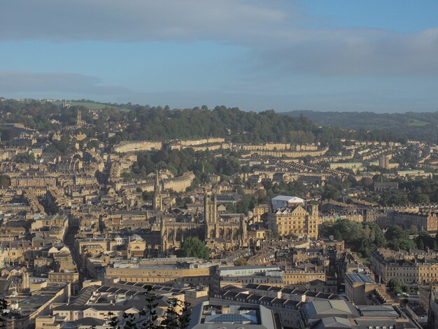 Aerial view of Bath