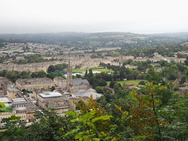 Aerial view of Bath