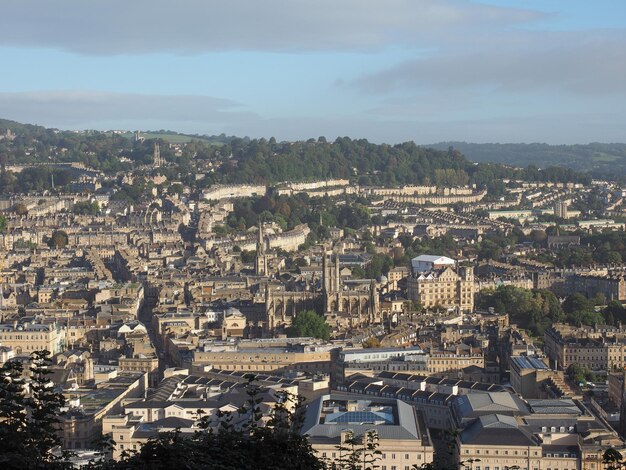 Aerial view of Bath