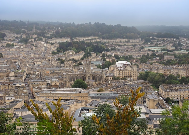 Aerial view of Bath