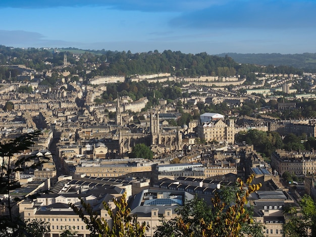 Aerial view of Bath