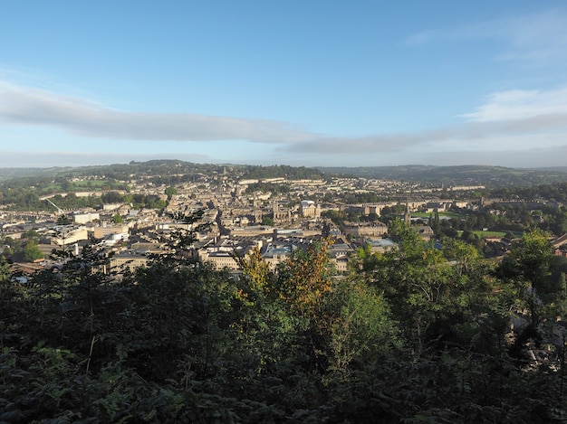 Aerial view of Bath