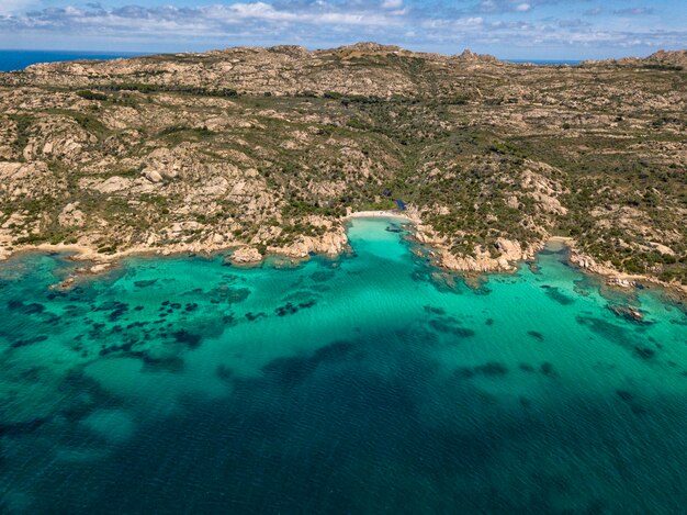 Foto vista aerea della baia