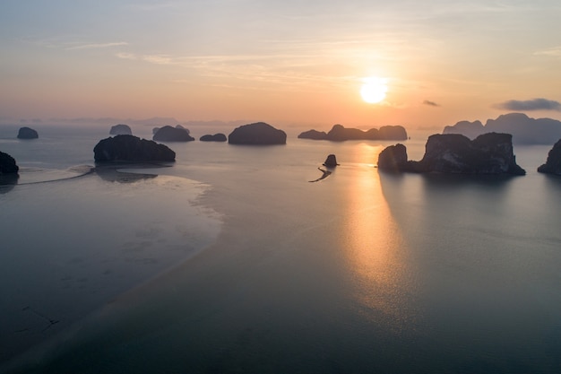 사진 태국에서 해변의 항공보기