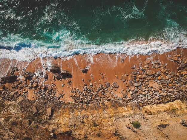 Aerial view of beach