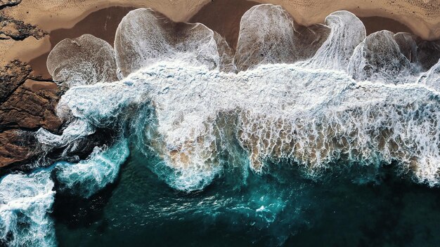 Photo aerial view of beach