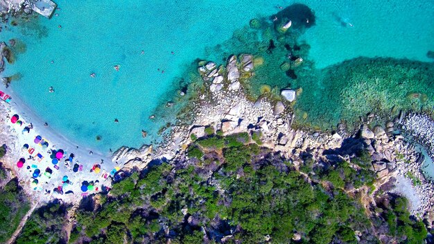 Photo aerial view of beach