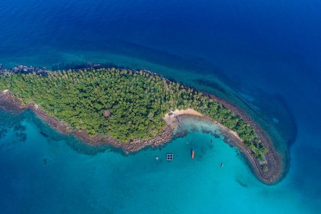 Photo aerial view of beach