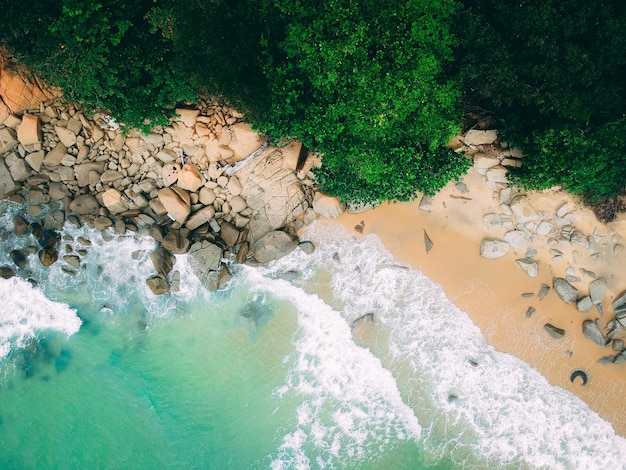 Photo aerial view of beach