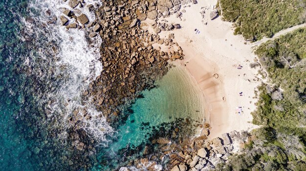 Photo aerial view of beach